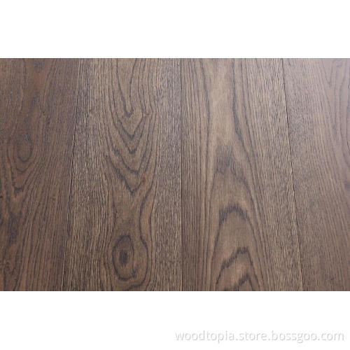Multilayer Engineered Wood Flooring Bruhsed Oak Wide Plank